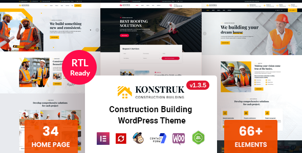 Konstruk - Construction WordPress Theme listing image