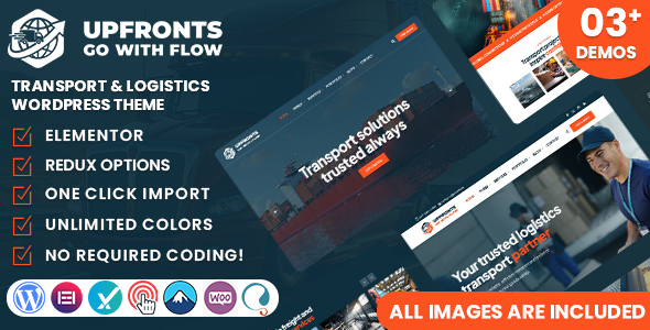 Preview image for Upfronts - Transport & Logistics WordPress Theme