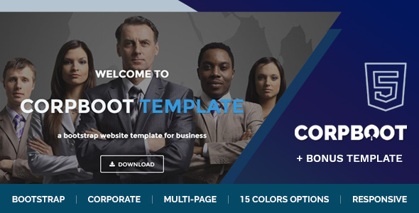 Corpboot - Corporate HTML Website Template