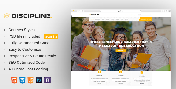 Preview image for Education Html Template