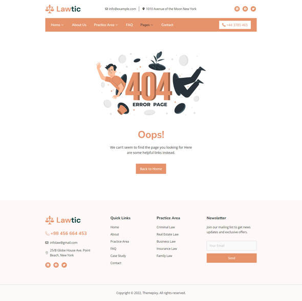 Lawtic - Lawyer Attorney & Law Firm Elementor Template Kit