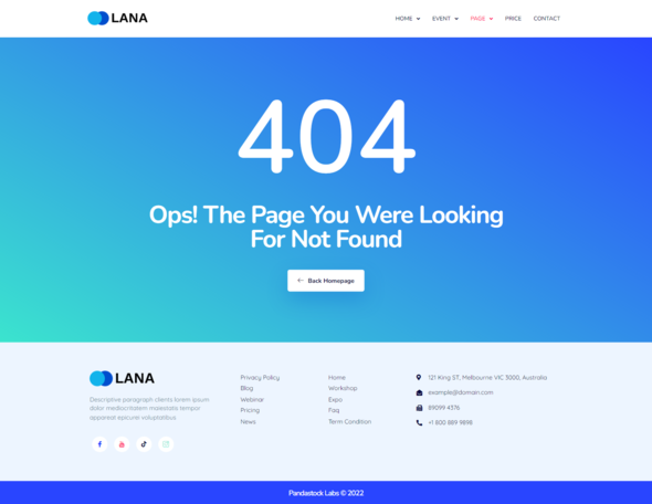 Product preview supplied for Lana - Business Coach Online Course Elementor Template Kit