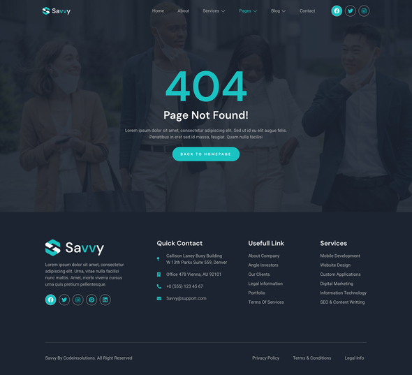Savvy – Social Media Marketing Agency Elementor Template Kit