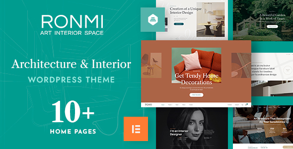 Ronmi - Architecture and Interior Design WordPress Theme product preview