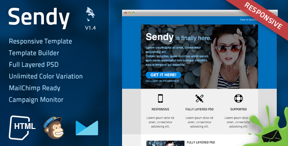 Preview image for Sendy Responsive Email Template