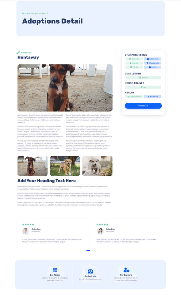 Healthpet - Pet Care & Veterinary Elementor Template Kit