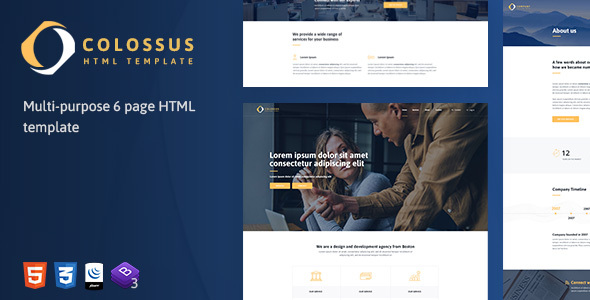 Colossus - Multipurpose HTML5 Template listing image