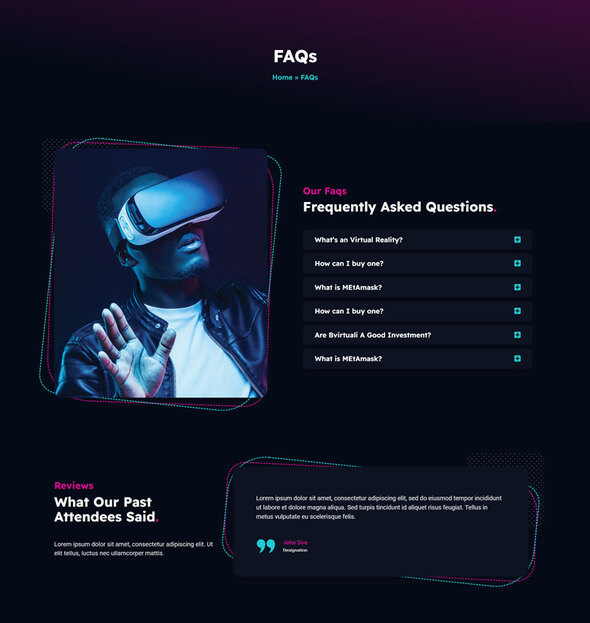 Birtuali - Virtual Reality Services Elementor Template Kit