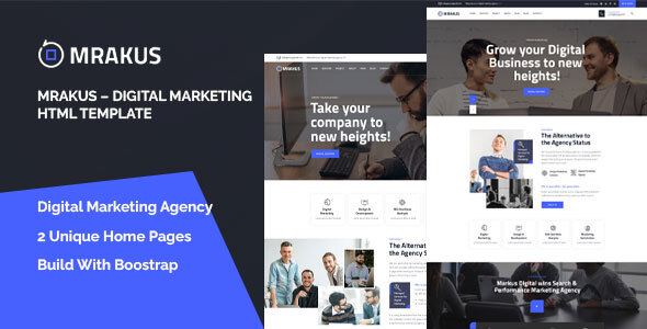 Mrakus – Digital Marketing HTML Template