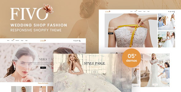 Preview image for Fivo - Wedding Shop Fashion Responsive Shopify Theme