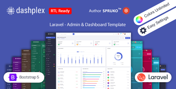 Preview image for Dashplex - Laravel Dashboard Template