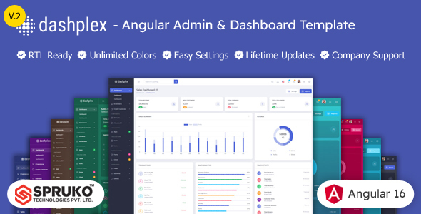 Dashplex - Angular Admin & Dashboard Template