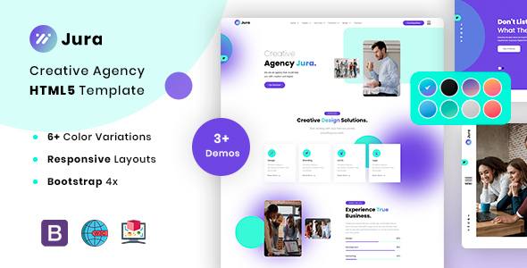 Product preview supplied for Jura - Creative Solutions and Business HTML5 Template