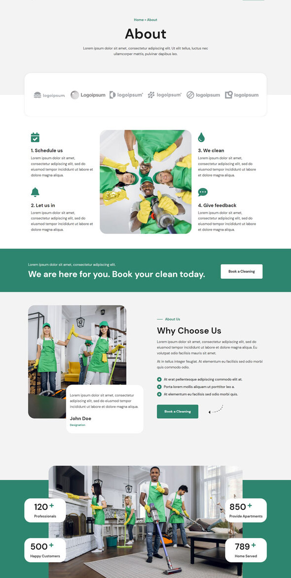 LClean - Cleaning Services Elementor Template Kit