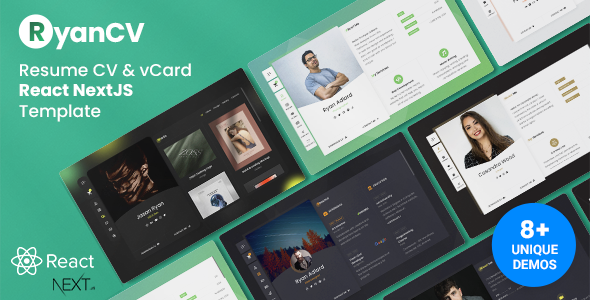 RyanCV - Personal Portfolio Resume NextJS Template