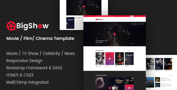 BigShow - Movie / Film / Cinema Template