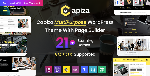 Capiza - Creative Business & Agency WordPress Theme listing image