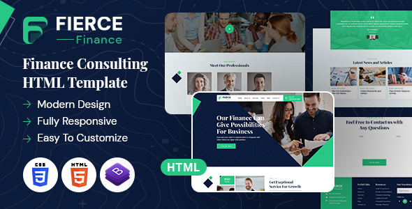 Fierce Finance | HTML Template