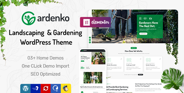 Gardenko - Gardening & Landscaping WordPress Theme