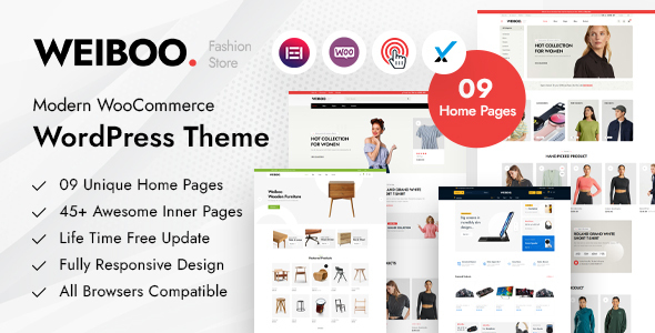 Product preview supplied for Weiboo -  WooCommerce WordPress Theme