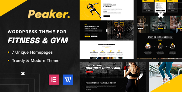 Peaker - Fitness & Gym WordPress Theme listing image