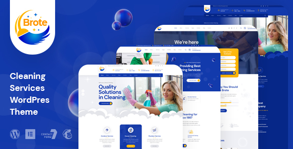 Brote - Cleaning Services WordPress Theme listing image