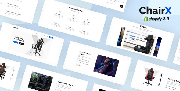 Chairx - Apps, Single Product Promotion Shopify Theme