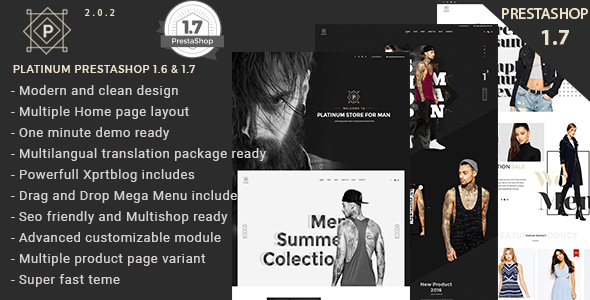 Platinum Fashion and Accessories Prestashop 1.6 and 1.7 Theme