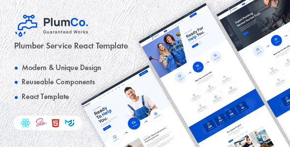 Plumco - Plumber Service React Template