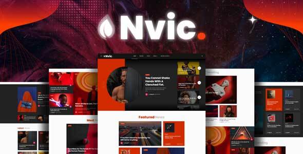Nvic - Magazine and Blog WordPress Theme product preview