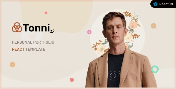 Preview image for Tonni - Personal Portfolio React NextJs Template
