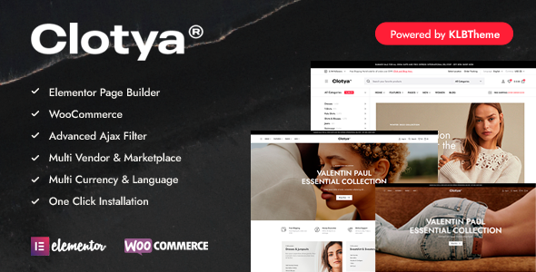 Clotya - Fashion Store eCommerce Theme product preview