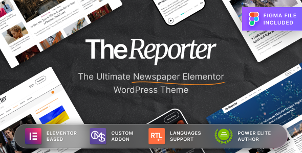 The Reporter - Newspaper Editorial WordPress Theme