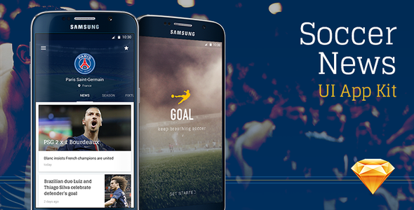 Goal Mobile UI Kit for Sketch