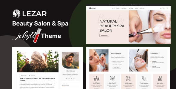 Lezar – Beauty Salon & Spa Jekyll Theme