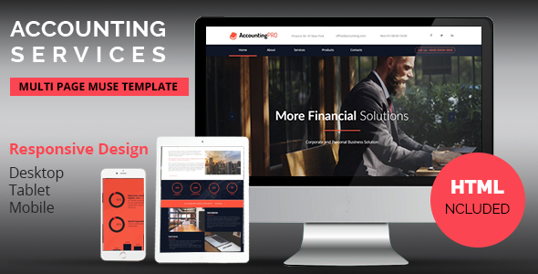 Accounting Services Responsive Adobe Muse Template