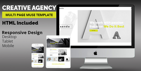 SENDO Creative Adobe Muse Template