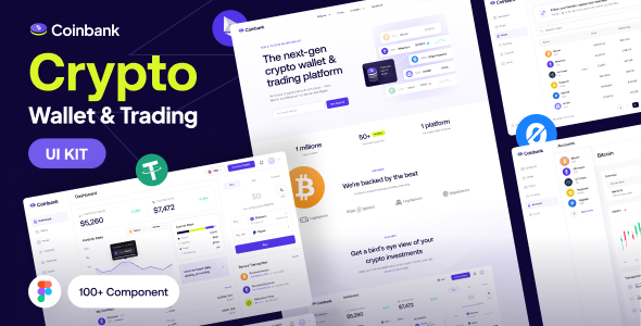 Coinbank - Crypto Wallet & Trading Platform Web UI Kit