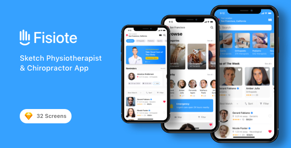 Fisiote - Sketch Physiotherapist & Chiropractor App