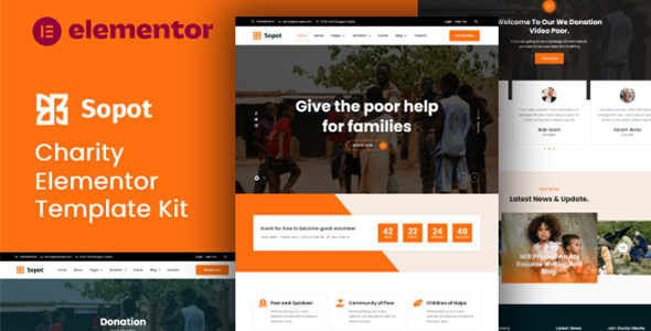Sopot - Charity Elementor Pro Template Kit