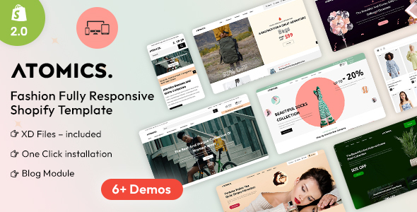 Atomics - Multipurpose Fashion Shopify 2.0 Theme