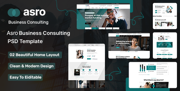 Asro - Corporate Business PSD Template
