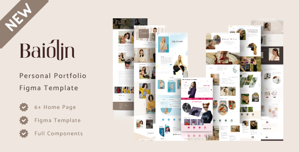 Baiolin - Personal Portfolio CV Figma Template