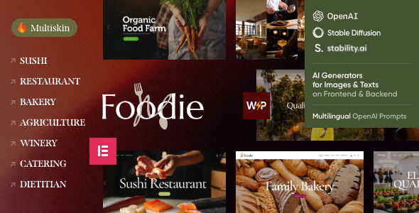 Foodie - Restaurant WordPress Theme