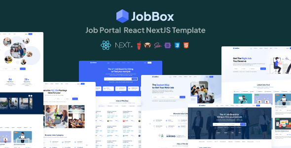 JobBox - Job Portal React NextJS Template