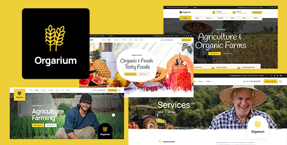 Orgarium - Agriculture & Farming React NextJs Template