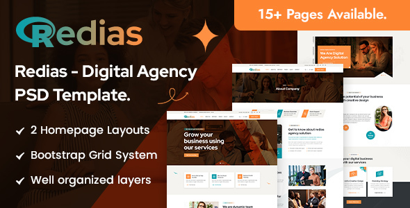 Product preview supplied for Redias - Digital Agency PSD Template