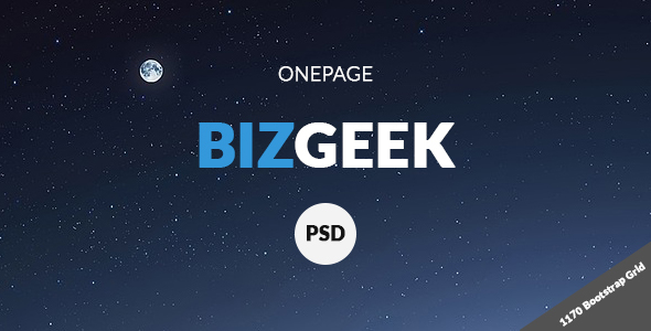 BizGeek - One Page Corporate PSD