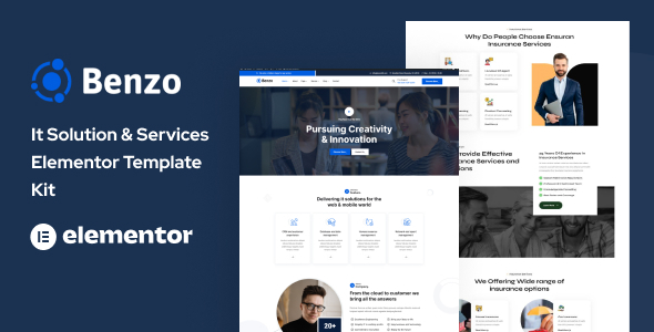 Benzo - It Solution & Services Elementor Template Kit