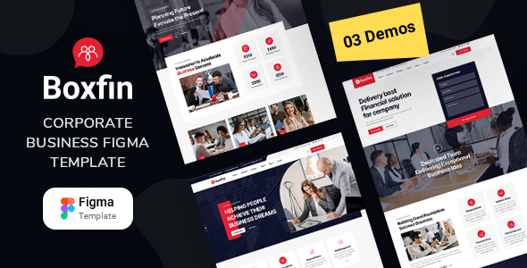 Boxfin - Corporate Business Figma Template product preview